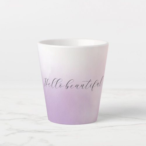 Purple Mist Watercolor Latte Mug