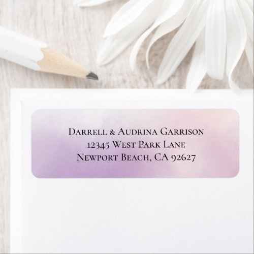 Purple Mist Wedding Label