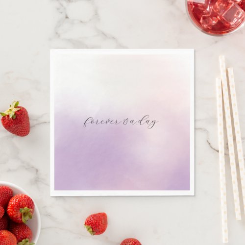 Purple Mist Wedding Napkins