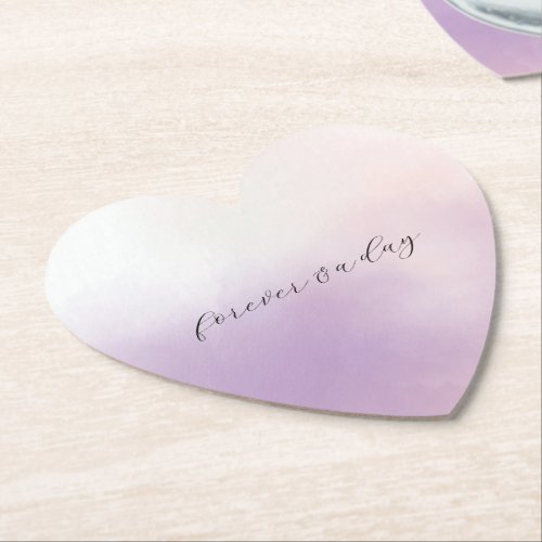 Purple Mist Wedding Paper Coaster