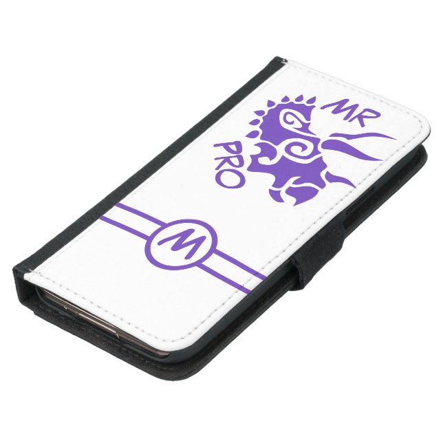 Purple Mister Pro Triceratops Skilled Ancient  Samsung Galaxy Wallet Case (Bottom)