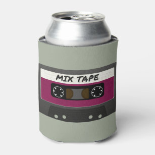Purple Mix Tape - 80s And 90s Retro Inspired Gift Can Cooler
