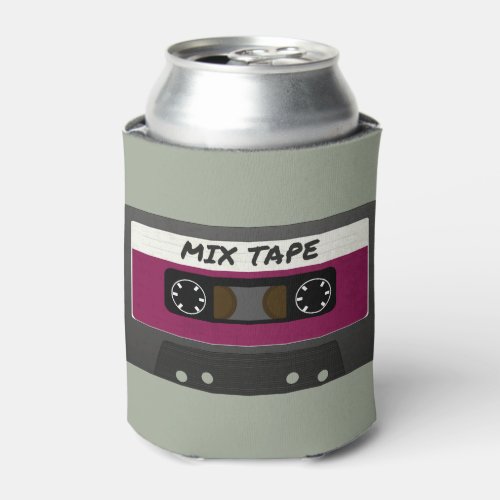 Purple Mix Tape _ 80s And 90s Retro Inspired Gift Can Cooler