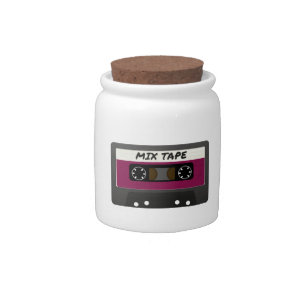 Purple Mix Tape - 80s And 90s Retro Inspired Gift Candy Jar