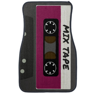 Purple Mix Tape - 80s And 90s Retro Inspired Gift Car Floor Mat