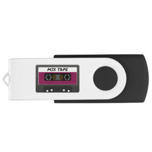 Purple Mix Tape - 80s And 90s Retro Inspired Gift Flash Drive