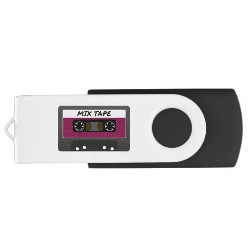 Purple Mix Tape _ 80s And 90s Retro Inspired Gift Flash Drive