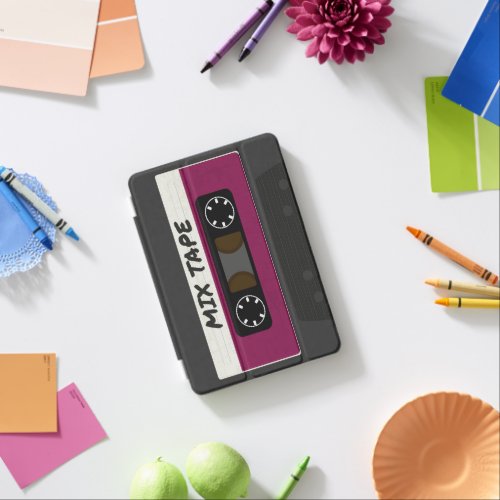 Purple Mix Tape _ 80s And 90s Retro Inspired Gift iPad Mini Cover