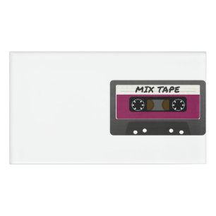 Purple Mix Tape - 80s And 90s Retro Inspired Gift Name Tag