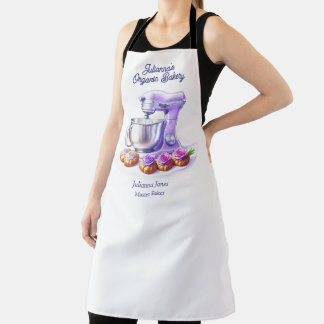 Purple Mixer Bread Bakery Pastry Chef  Apron