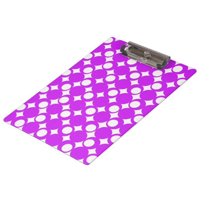 Purple Mod Ball Design @ Emporio Moffa Clipboard (Angled)