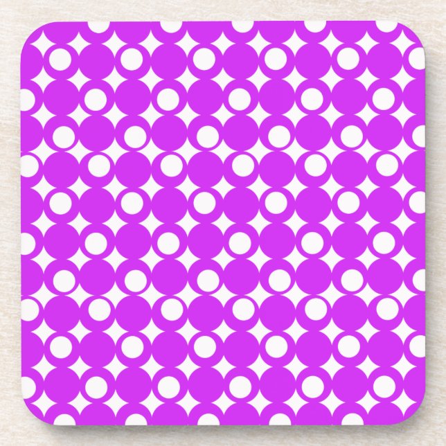 Purple Mod Ball Design @ Emporio Moffa Drink Coaster (Front)