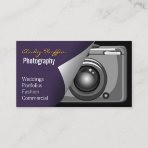 purple Mod Photoraphy, camera Business Card