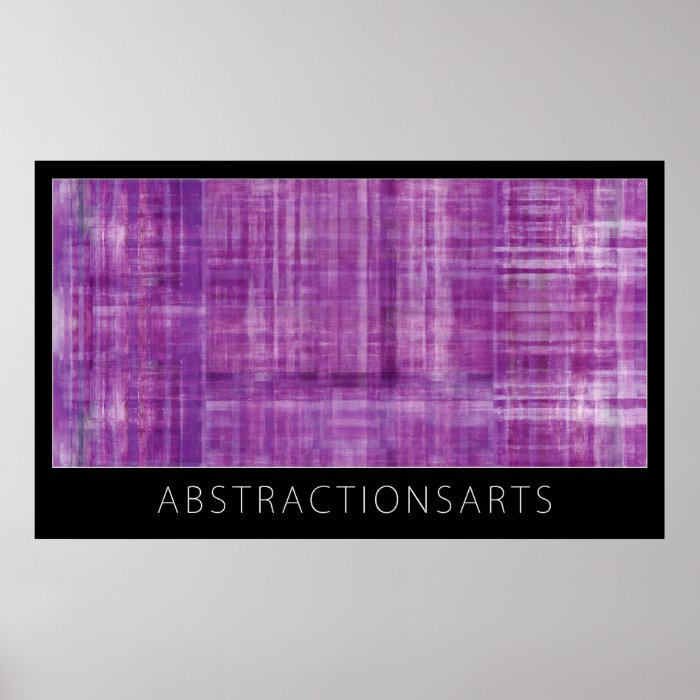 Purple Modern Art Poster Print