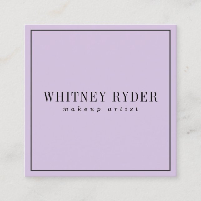 Purple Modern Business Cards (Front)