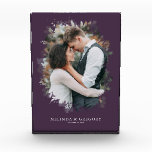 Purple Modern Custom Photo Gift Home Decor<br><div class="desc">Beautiful and unique frame acrylic photo block</div>