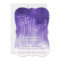 Purple modern graded art wedding invites