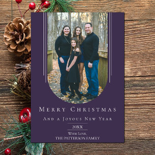 Purple Modern Inverted Boho Arch Holiday