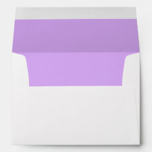 Purple Modern Self Addressed Wedding Envelope