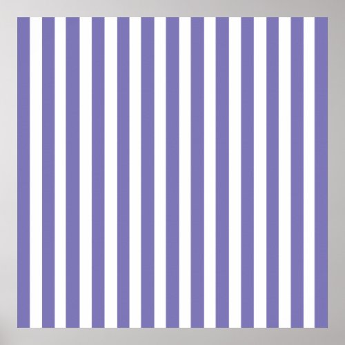 Purple Modern Stripes Poster