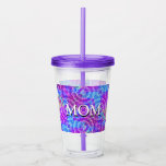 Purple Mom Colorful Tumbler