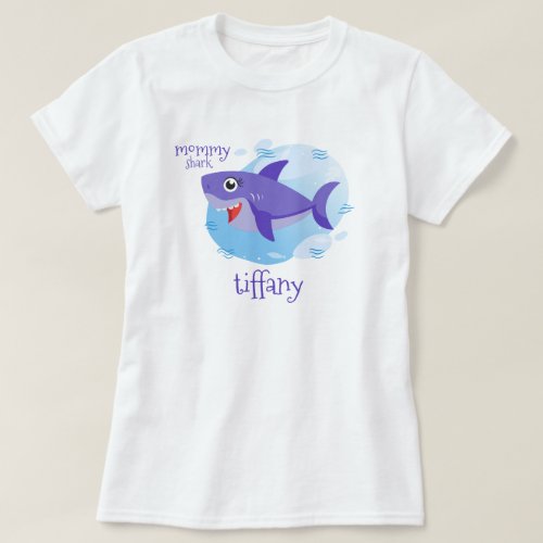 Purple Mommy Shark T-Shirt