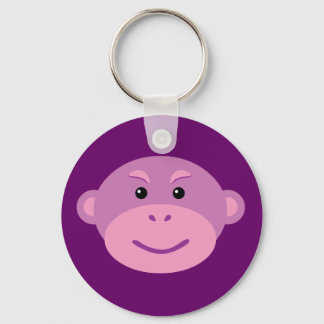 Purple Monkey Keychain