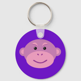 Purple Monkey Keychain