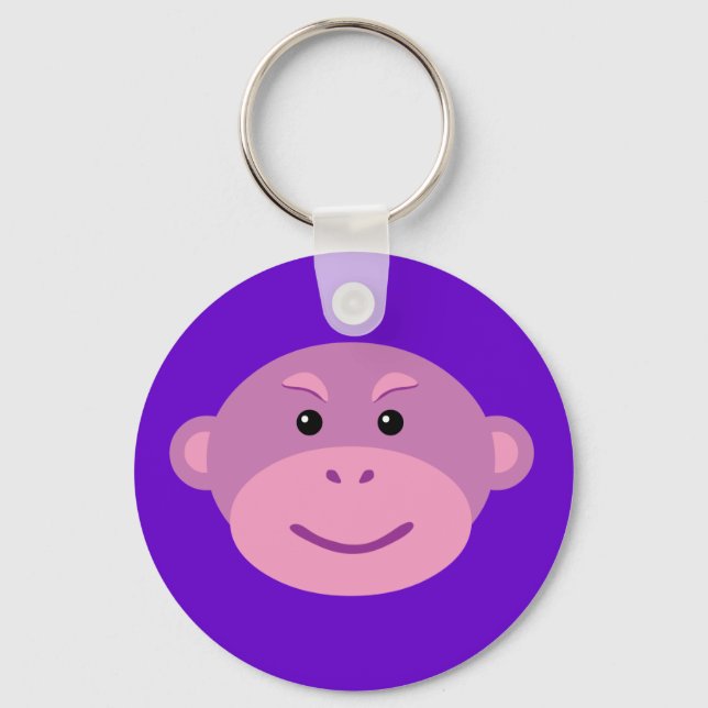 Purple Monkey Keychain (Front)