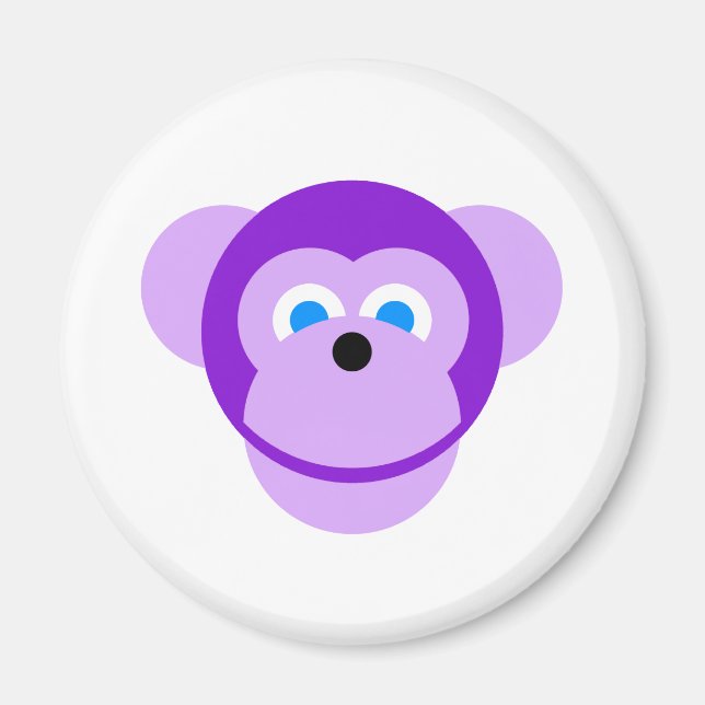 purple monkey magnet (Front)