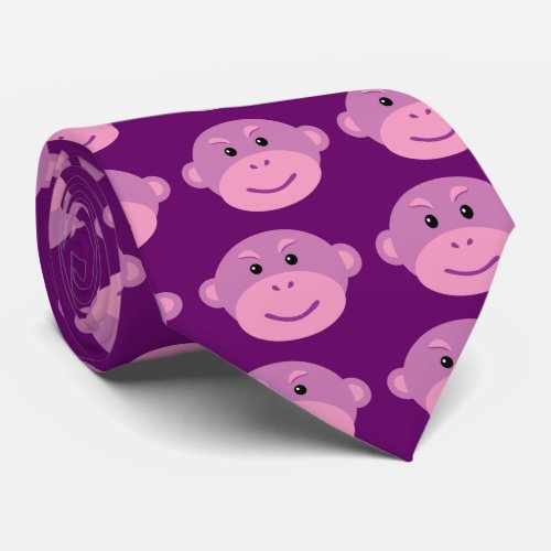Purple Monkey Neck Tie