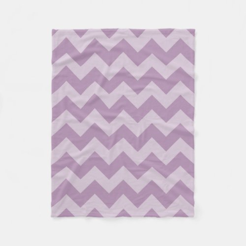 Purple Monochromatic Chevron Fleece Blanket