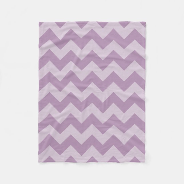 Purple Monochromatic Chevron Fleece Blanket (Front)