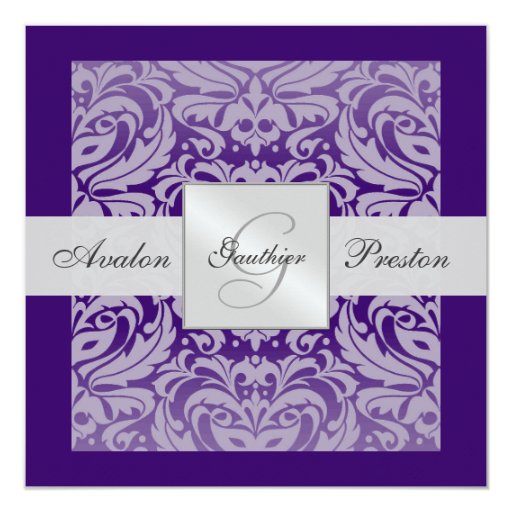 Damask Invitation Border 4