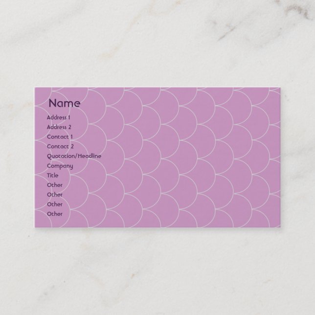 Purple Monster - Business Business Card (Front)