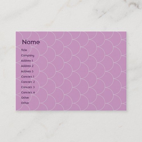 Purple Monster - Chubby Business Card Template