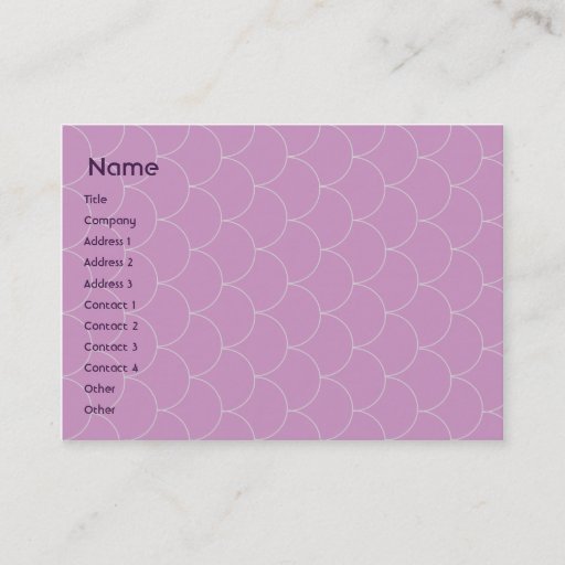 Customizable Purple Monster - Chubby Business Card Template