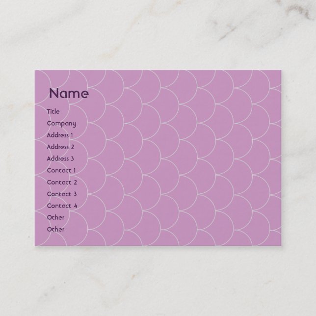 Purple Monster - Chubby Business Card (Front)