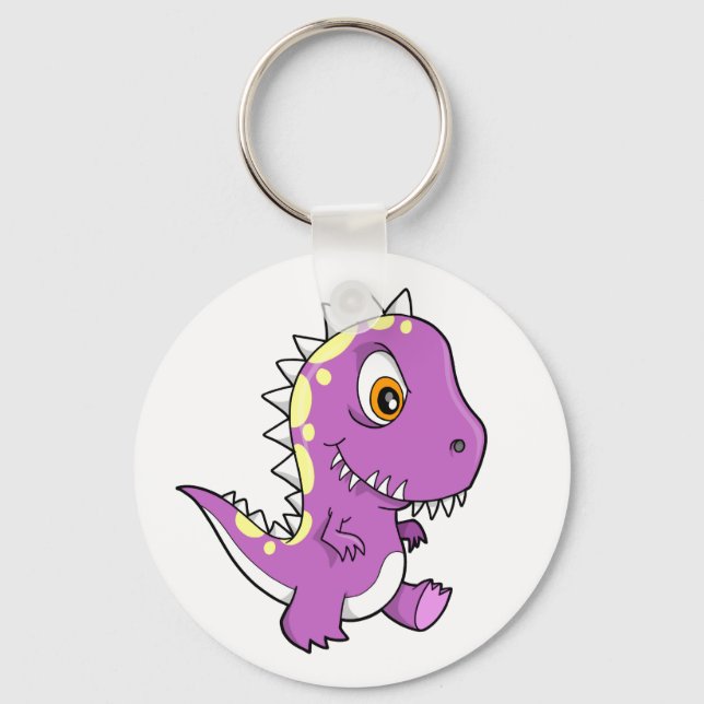 Purple Monster Dinosaur  Key Chain (Front)
