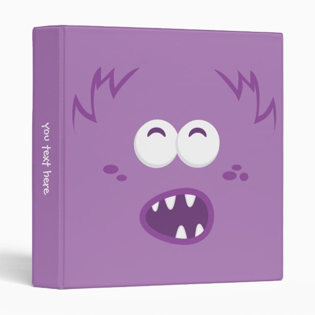 Purple Monster Face Binder (Front/Spine)