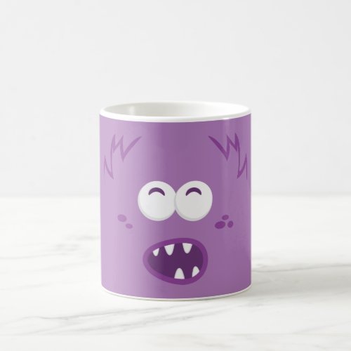 Purple Monster Face Mug