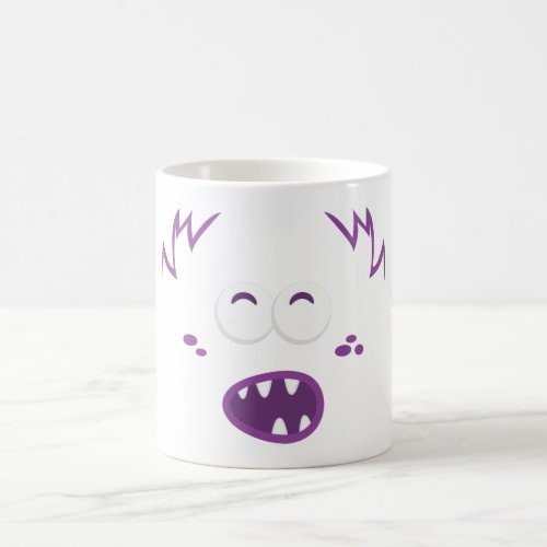 Purple Monster Face Mug