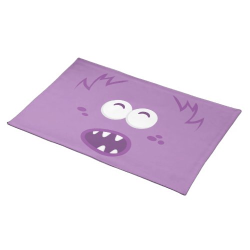 Purple Monster Face Placemat