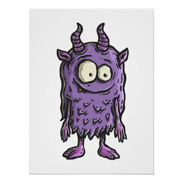 Perple Monster Purple Monster Poster | Zazzle