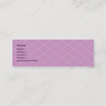 Purple Monster - Skinny Mini Business Card by ZazzleProfileCards at Zazzle