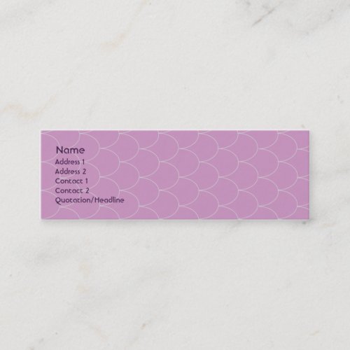Purple Monster - Skinny Business Cards