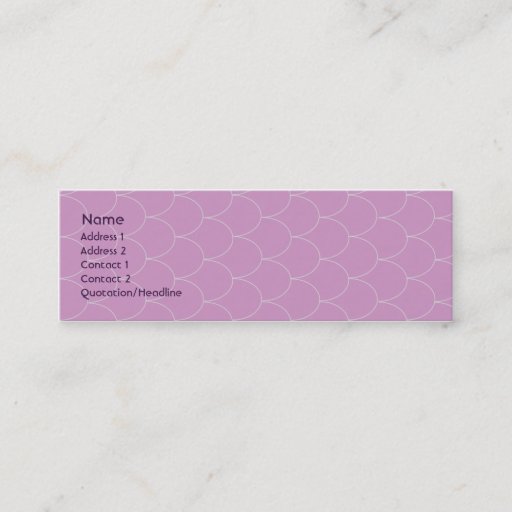 Customizable Purple Monster - Skinny Business Cards