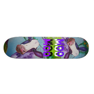 Purple MOO COW Skateboard
