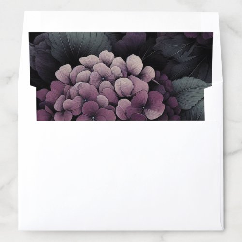 Purple Moody Floral Envelope Liner