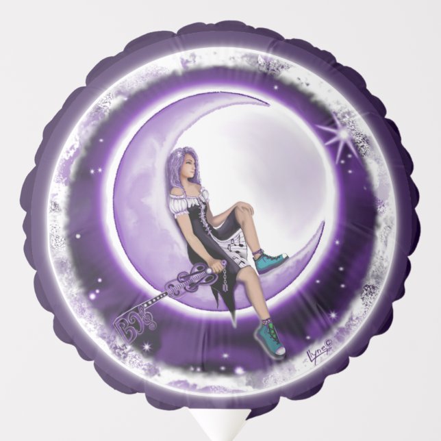 Purple Moon Child Balloon (Front)